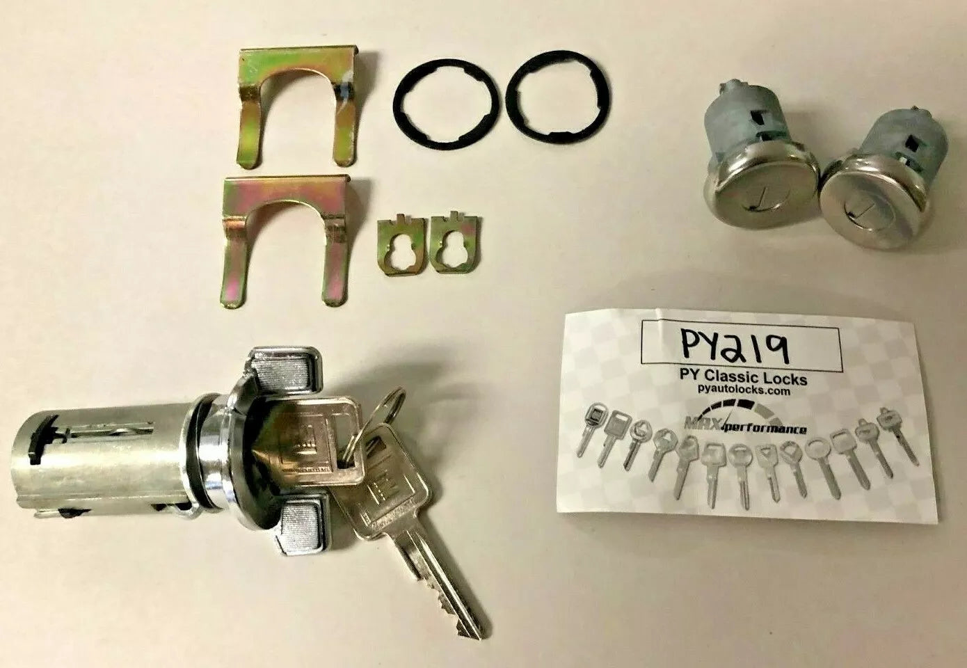Ignition & Door Lock set- GM Keys, 1971-1978 Chevrolet, Pontiac, Oldsmobile Full Size PY219