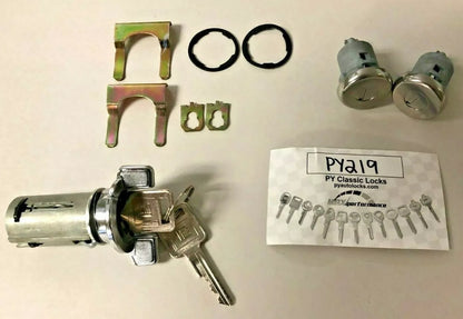 Ignition & Door Lock set- GM Keys, 1971-1978 Chevrolet, Pontiac, Oldsmobile Full Size PY219
