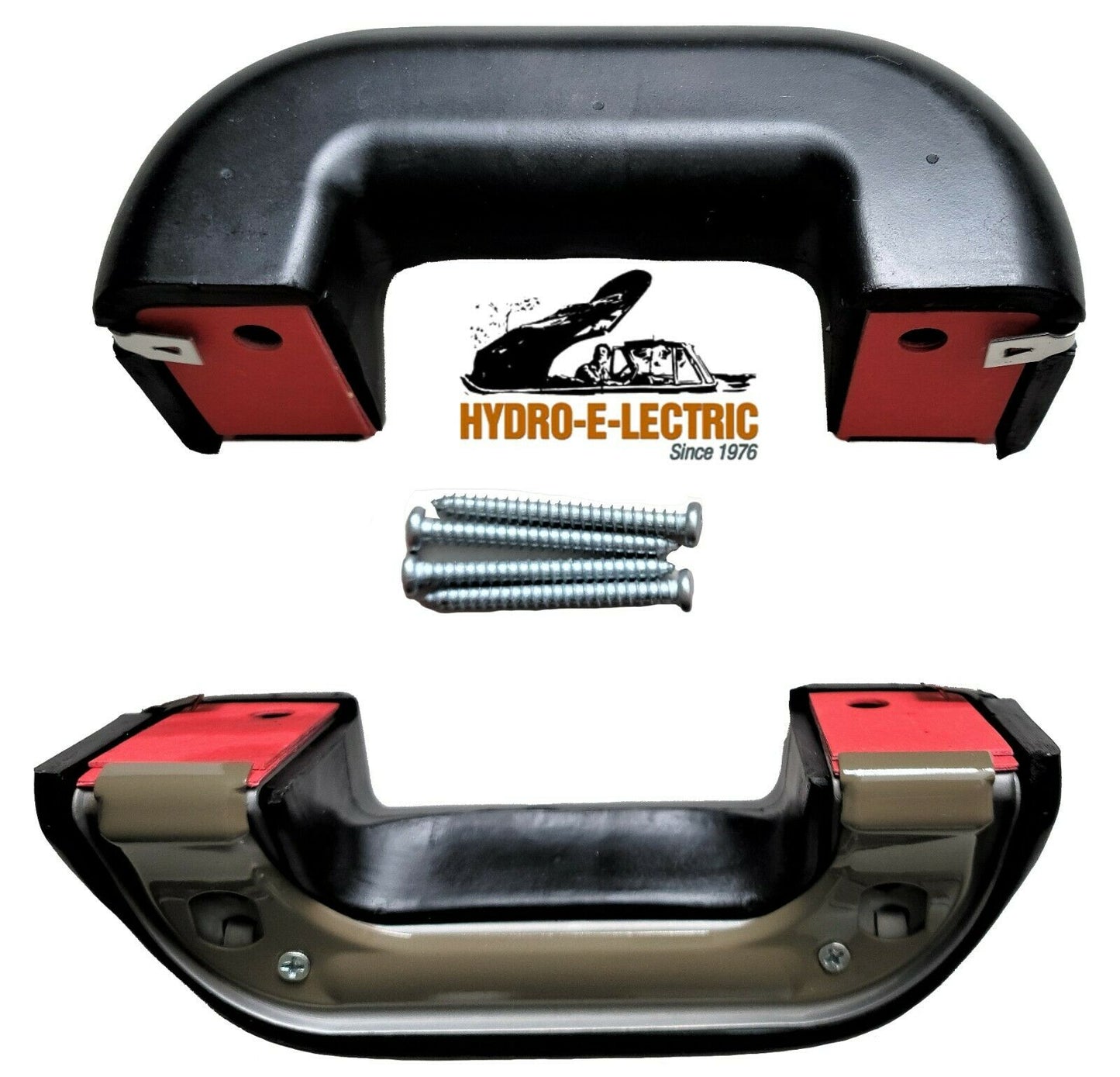 1936-1952 GM Black Economy Front Door Arm Rests- Pair