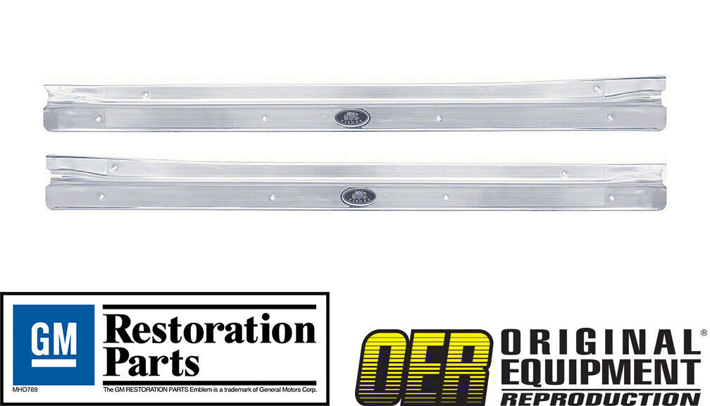Riveted Sill Scuff Plates- Pair, OER 1968-1979 Nova Licensed GM Restoration Parts