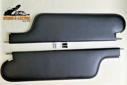 Sun Visors, Black Vinyl - Pair, 1964 GM A Body Convertible