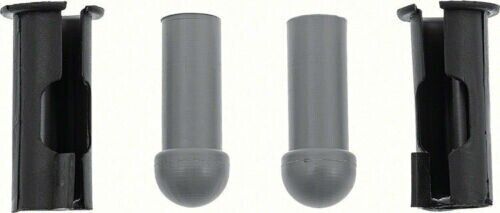 Sun Visors, Black Vinyl - Pair, 1965-1967 GM A Body Convertible