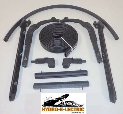 Convertible Roof Rail Weather Strip Seals, 1963-1967 Corvette Soft Top