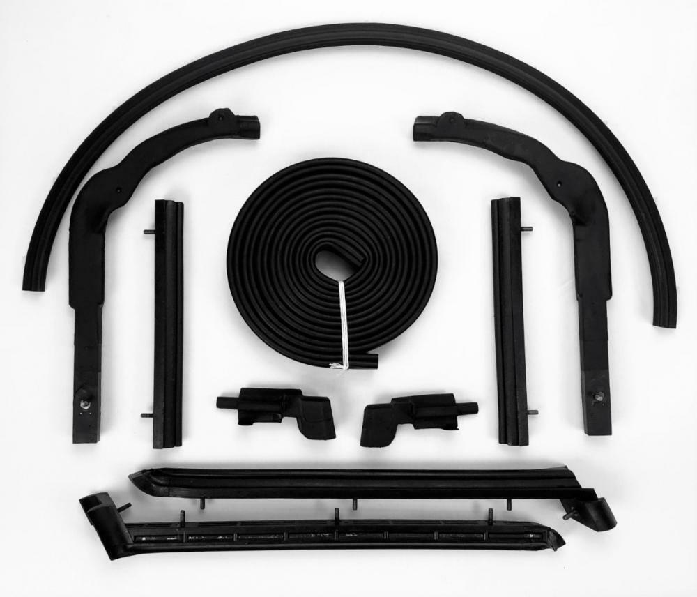 Convertible Roof Rail Weather Strip Seals, 1963-1967 Corvette Soft Top